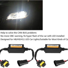 LED Headlight Decoder, Decoder for H8/H9/H11 C12 LED Headlight Fog Lamp Anti-Flicker Flash Error Canceler