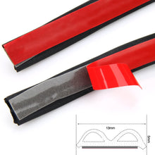 20 Feet AUSPA Car Weather Stripping, Self Adhesive Automotive Rubber Seal Strip Weatherstrip for Car Window Door Engine Cover (B-SHAPE BLACK)