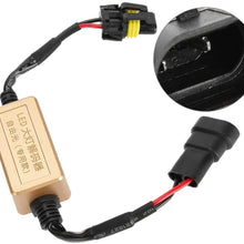 Terisass 2Pcs LED Decoders 9005/9006/9012 LED Headlight Error Eliminator Free Anti Flicker Canceller Decoder Compatible with Most Canbus Systems