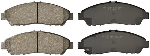 KFE KFE1378-104 Ultra Quiet Advanced Premium Ceramic Brake Pad Front Set Compatible with: 2009 2010 2011 2012 2013 2014 2015 Honda Pilot; 2007 2008 Acura MDX, RLX, ZDX
