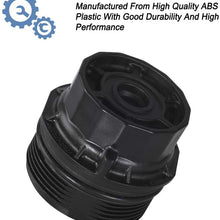 15620-37010 Car Oil Filter Cap Assembly, Including The Oil Filter and 2 oil drain gaskets, Replace 19185631, 917-039, ENP4118, Fits for Toyota Corolla Prius/Prius V Matrix Lexus CT200h，1.8L Engines