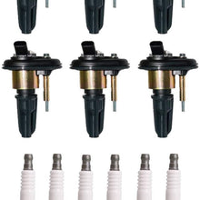 ENA Iridium Spark Plug Ignition Coil Set of 6 Compatible with 2004-2006 Chevrolet Colorado & GMC Canyon