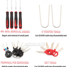 Clidr 43Pcs Trim Removal Tool Car Panel Door Audio Removal Tool Kit Auto Upholstery Tools Auto Clip Pliers Fastener Remover Pry Tool Set with Nylon Zipper Storage Bag