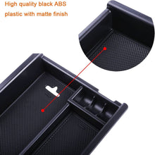 JDMCAR Compatible with Tacoma 2016-2019 2020 Center Console Organizer Insert ABS Black Materials Tray, Armrest Box Secondary Storage