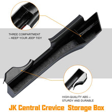 SUNPIE Gear Shift Console Pocket Organizer Gap Filler Storage Box Tray for Jeep Wrangler JK Interior Accessories Seat Side Storage Case