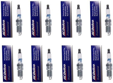 ACDelco 41-962 Professional Platinum Spark Plug, (8)