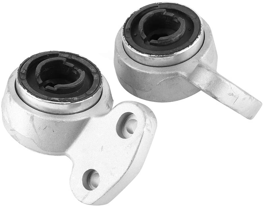 Qiilu Control Arm Bushing Replacement, 2pcs Control Arm Bushings with Bracket 31126757623 31126757624 Fit for 323Ci 325i 330Ci 330i Z4