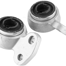 Qiilu Control Arm Bushing Replacement, 2pcs Control Arm Bushings with Bracket 31126757623 31126757624 Fit for 323Ci 325i 330Ci 330i Z4