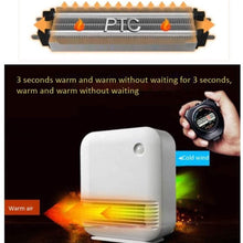 Zyyqt Small Desktop Heater, Home Energy Saving Body Induction Small Solar Heater Hot Fan Heater 5-30 Degrees Temperature Selection