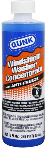 Gunk M516-12PK Windshield Washer Concentrate with Anti-Freeze - 16 oz, (Case of 12)