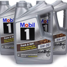 Mobil 1 High Mileage Full Synthetic Motor Oil 5W-30, 5 Quart