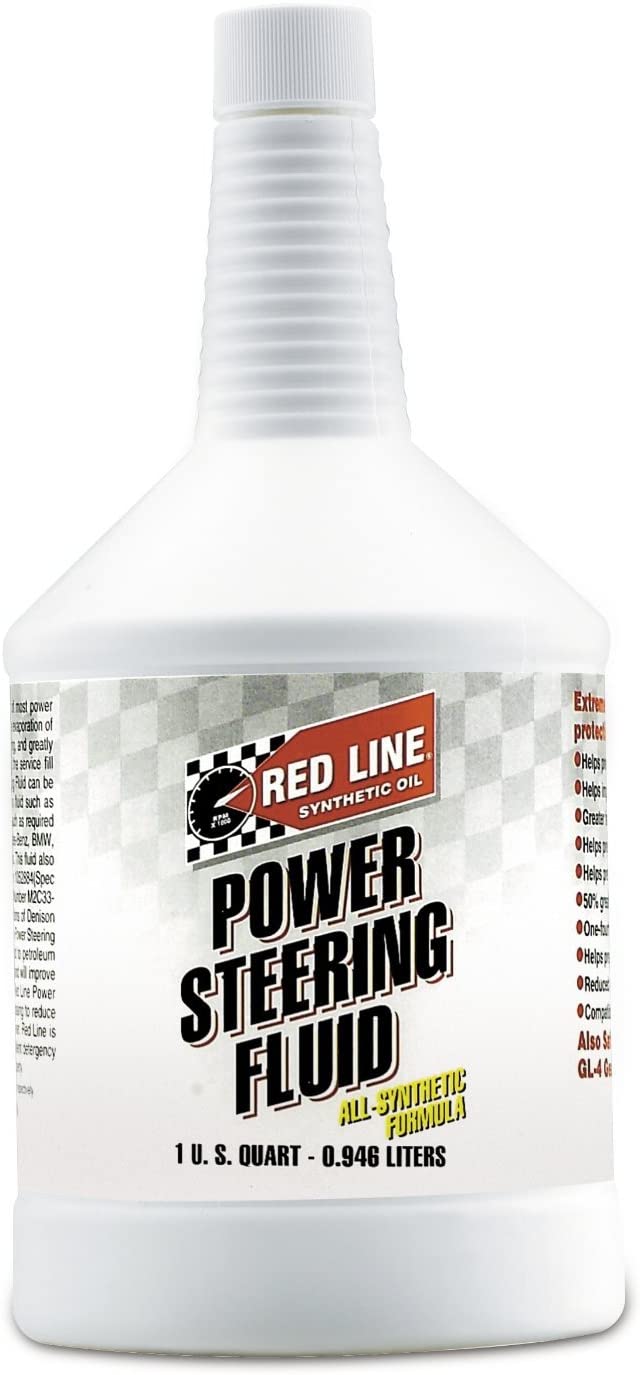 Red Line 30404 Power Steering Fluid - 1 Quart (Pack of 4)