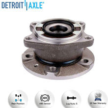 Detroit Axle- AWD Models - Both (2) New Rear Driver & Passenger Side Wheel Hub and Bearing Assemblies for Volvo S60, S80, V70, XC71