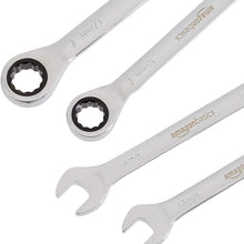 AmazonBasics Ratcheting Combination Wrench Set - Metric, 7-Piece