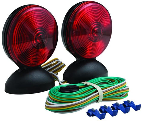 Optronics TL22RK Magnetic Mount Towing Light Kit, Red