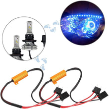 Load Resistor, 2Pcs Car LED Load Resistor Decoders for H7 Headlight Anti Hyper Flash No Error Load Resistor Wiring