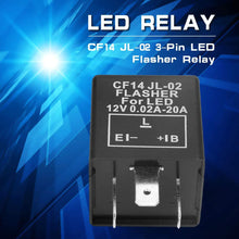 Gerioie LED Flasher Relay, Stable 3-Pin LED Relay, Safe Waterproof Dustproof for Industrial Flasher Relay