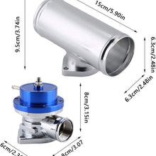 Type-S Turbo Blow Off Valve BOV Kit with 2.5" Flange Pipe Universal for Cars