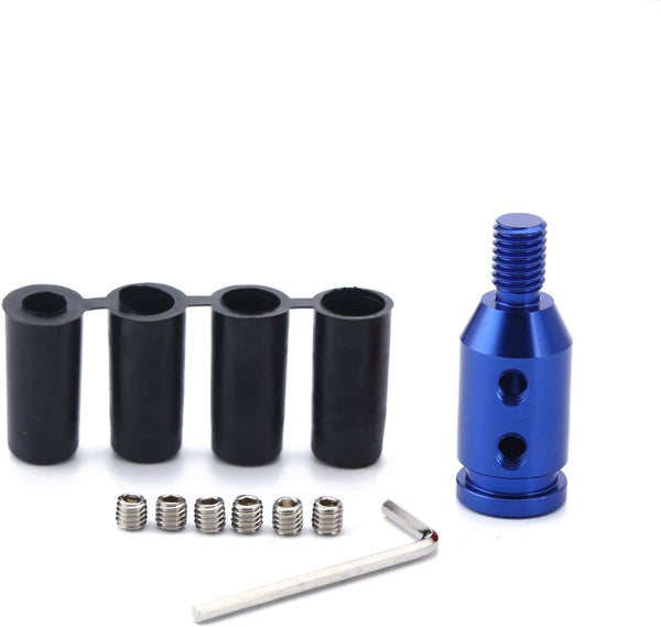 BOWERKAR Shift Knob Shifter Adapter Universal Compatible with BMW Mini M12 X 1.25 (Blue, M12 X 1.25)