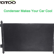 SCITOO AC A/C Condenser 4977 Compatible with 2001-2005 Acura EL Honda Civic CU4977