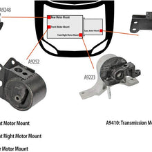 DNJ MMK1012 Complete Engine Motor & Transmission Mount kit for 2004-2009 / Nissan/Altima, Maxima, Quest / 3.5L / Auto Trans/without Sensor