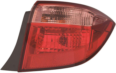 ACK Automotive Light for Toyota Corolla 17-19 Tail Light Outer Halogen E/L/LE/LE MDL US Passenger Side