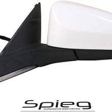 Spieg TO1320320 Side Mirror Replacement for Toyota Camry Power Heated Paintable White Driver Left