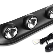 DNA Motoring FL-ZTL-249-CH Roof Mounted Fog Light Assembly (Driver & Passenger Side) + Switch,Clear