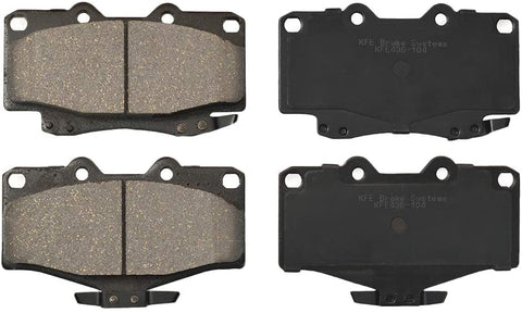 KFE KFE436-104 Ultra Quiet Advanced Premium Ceramic Brake Pad Front Set Compatible with: 1990 1997-2002 Toyota 4Runner, 4 Runner, Tacoma, Pickup