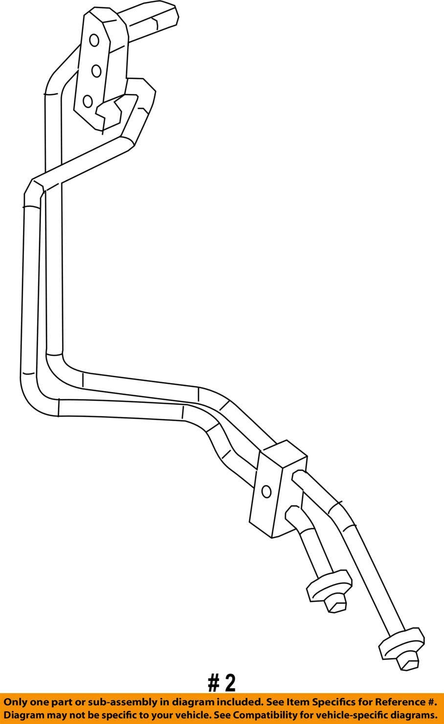 Mopar 5201 4546AA, Auto Trans Oil Cooler Hose