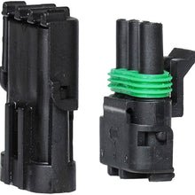 HIFROM 10 Kit (2+3+4 Pin Way) Waterproof Electrical Connector 1.5mm Series Terminals Heat Shrink Quick Locking Wire Harness Sockets 20-14 AWG