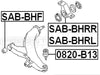 FEBEST SAB-BHRL Control Arm Bushing