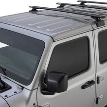 Rhino Rack 2018-2021 Compatible with Jeep Wrangler JL 4dr SUV Hard Top Vortex RCL Black 3 Bar Backbone Roof Rack JB0896