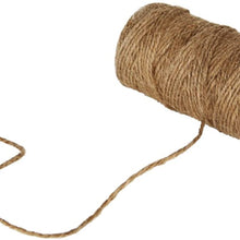 KINGLAKE 328 Feet Natural Jute Twine Best Arts Crafts Gift Twine Christmas Twine Durable Packing String for Gardening Applications