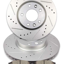 INEEDUP 2 Brake Disc Rotots and 4 Ceramic Pads fit for 2006-2012 Ford Fusion, 2007-2012 Lincoln MKZ, 2006-2010 Mercury Milan