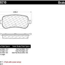 Centric (103.10210) Brake Pad, Ceramic