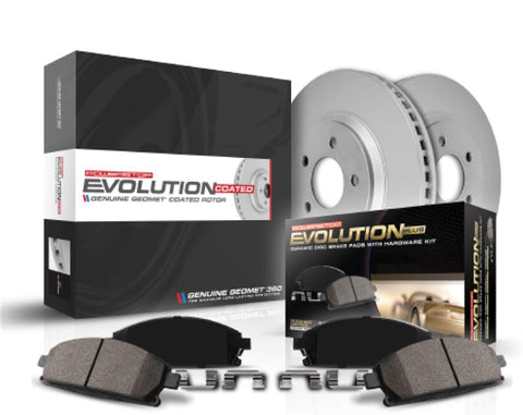 Power Stop CRK7729 Rear Kit-Coated Rotors and Z17 Ceramic Brake Pads