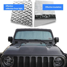 Windshield Sunshade Sun Shade Heat Shield Sun Visor Mat for 2018 2019 Jeep Wrangler Rubicon Sahara JL 2 Door & 4 Door …