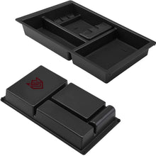 Seven Sparta Center Console Organizer for Chevy/Chevrolet Tahoe Suburban Silverado GMC Sierra Yukon 2015-2018 ABS Tray Armrest Box Secondary Storage Full Console w/Bucket Seats ONLY (Black)
