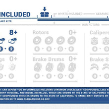 CPK11124 FRONT + REAR Performance Grade Quiet Low Dust [8] Ceramic Brake Pads + Dual Layer Rubber Shims + Hardware