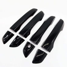 S SIZVER Glossy-Black Series Door Handle Covers Overlay No Smart Thumb Buttons Compatible with 2016-2020 Honda Civic