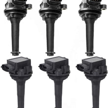 Set of 6 Ignition Coil for Volvo S80 1999-2005 XC90 2003-2005 I6 2.8L 2.9L Turbo