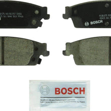 Bosch BC1707 QuietCast Premium Ceramic Disc Brake Pad Set For Select Cadillac Escalade, Escalade ESV; Chevrolet Silverado 1500, Suburban, Tahoe; GMC Sierra 1500, Yukon, Yukon XL; Rear