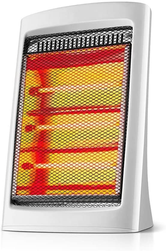 Zyyqt Portable Upright Halogen Electric Heater, Heater Ideal for Small Rooms, Caravans and Garages, Grilling Stove 1200W