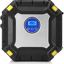 12V Portable Air Compressor with Emergency Light - Car Tire Inflator Digital Tire Pump Auto Shut Off for Car Bike Ball