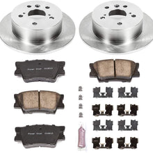 Power Stop KOE3068 Rear Brake Kit- Stock Replacement Brake Rotors and Ceramic Brake Pads