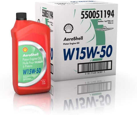 AeroShell Oil W 15W-50-550050835 - 6x1 quart case