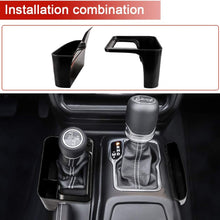 Salusy Gear Shifter Console Side Storage Box Side Organizer Tray Auto Transmission Compatible for 2018-2020 Jeep Wrangler JL JLU & 2020 Jeep Gladiator JT
