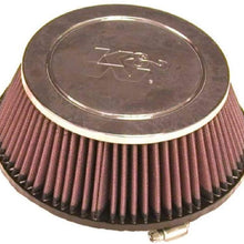 K&N Universal Clamp-On Filter: High Performance, Premium, Washable, Replacement Engine Filter: Flange Diameter: 6 In, Filter Height: 3 In, Flange Length: 1 In, Shape: Round Tapered, RF-1028