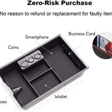 Jaronx for Dodge RAM Center Console Organizer, Console Storage Box for Dodge RAM 1500 (2009-2018) and RAM 2500/3500 (2010-2018),Armrest Organizer Tray + Coin Holder (Full Console w/Bucket Seats ONLY)